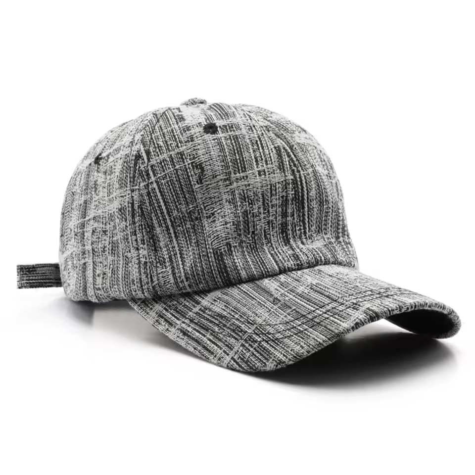 Casualcity Denim Baseball Cap for Men Black Adjustable Snapback Trucker Hat